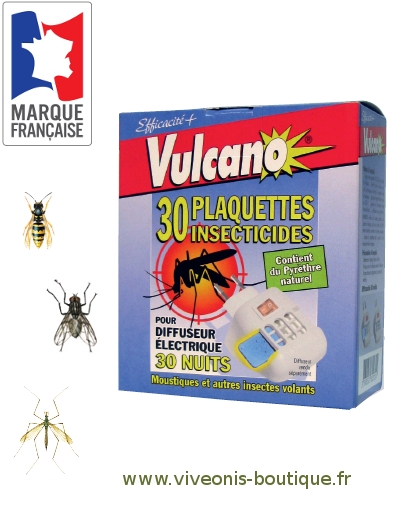 Recharge de 30 plaquettes insecticide anti-moustiques pour diffuseur  électrique, 30 nuits - Tout Pour Les Nuisibles