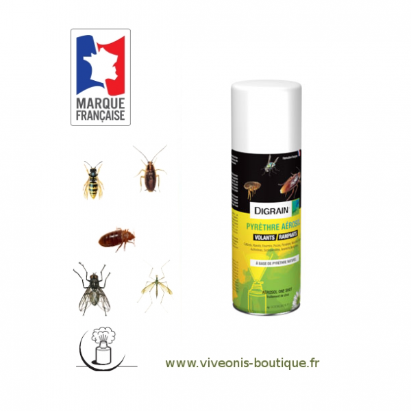 Aérosol Insecticide Digrain Pyrèthre 200ml