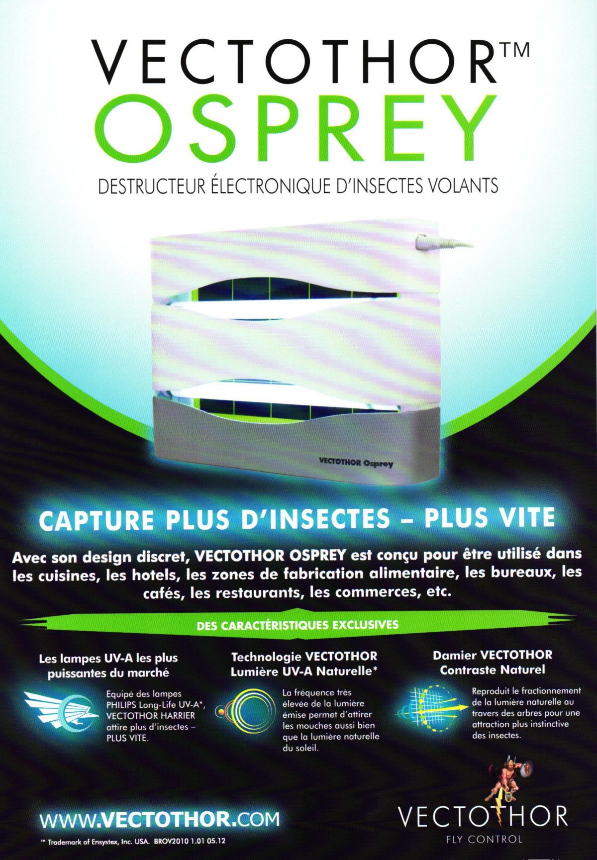 Destructeur Electronique d'Insectes Volants OSPREY 30 Watt