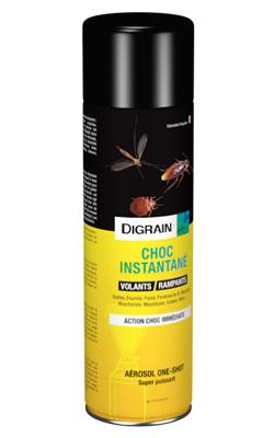 Insecticide CHOC INSTANTANE Digrain aérosol 125ml ou 400ml