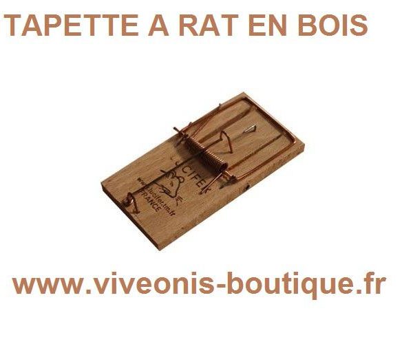 PIEGE A RAT - TAPETTE en BOIS