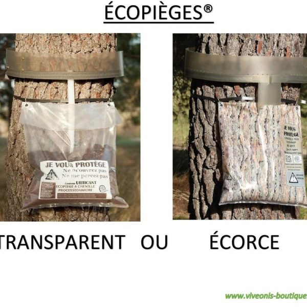 Photo de mise en situation du Sac Recharge pour ECOPIEGE collecteur de chenilles processionnaires