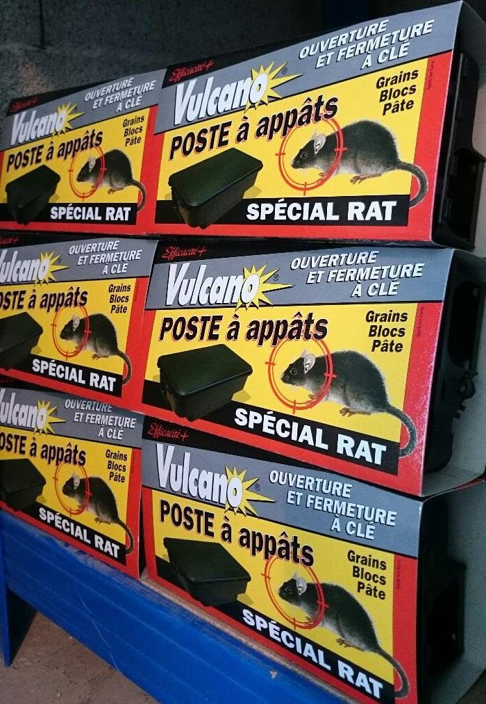 Poste à appâts SPECIAL RAT sécurisé