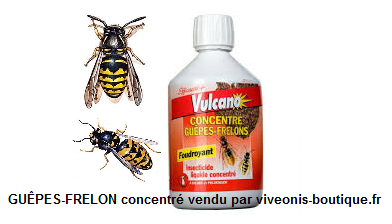 Répulsif Mouche, Frelon, Guêpe - Vulcano 600ml - Eradicateur