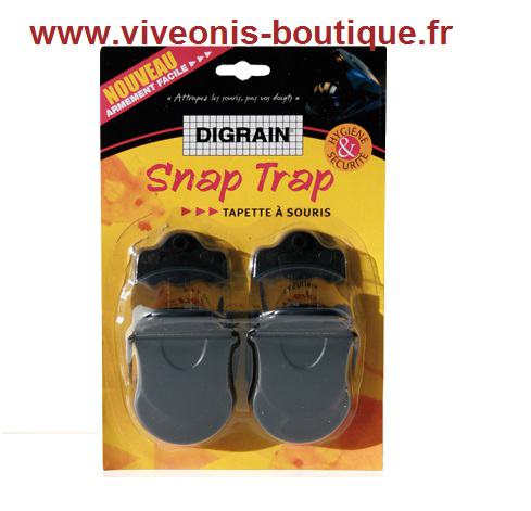 Snap Trap Digrain tapette à souris en plastique