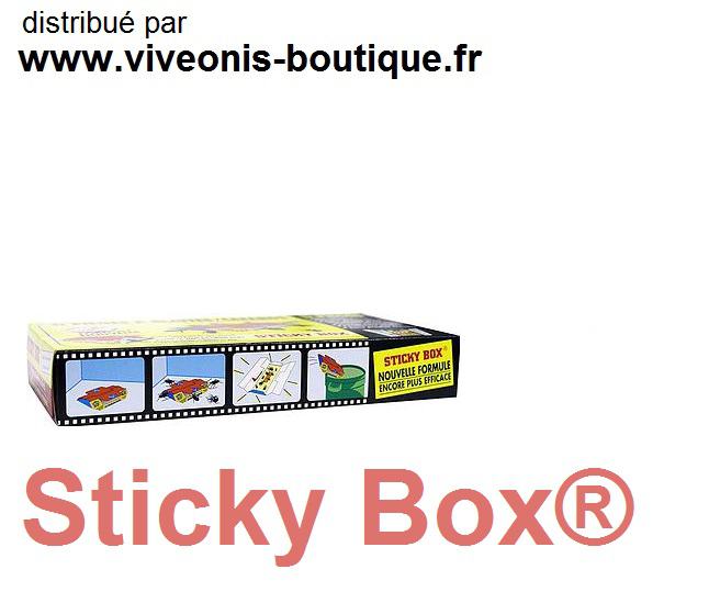 Stiky Box 5 pièges collants anti cafards et blattes avec attractif
