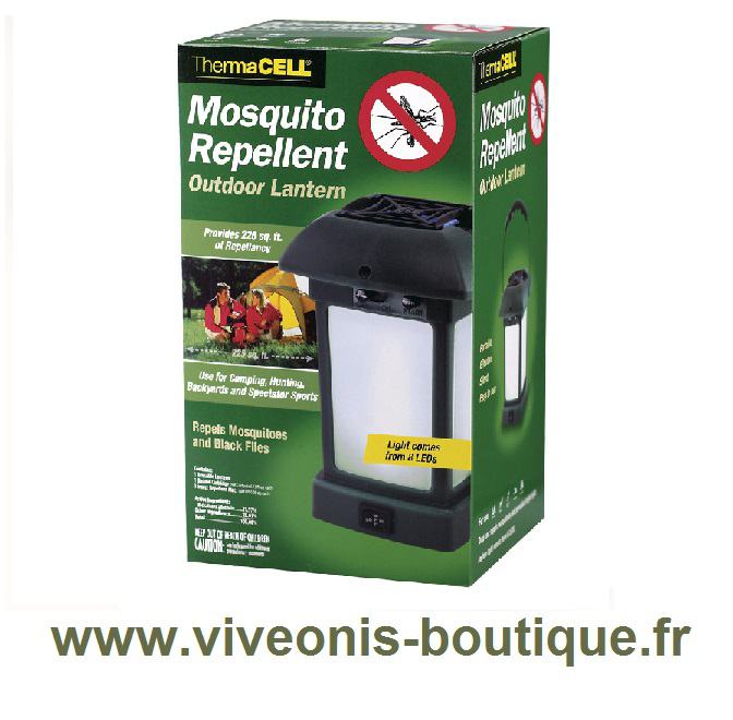 LANTERNE ANTI-MOUSTIQUES THERMACELL CAMP + 1 RECHARGE 12H