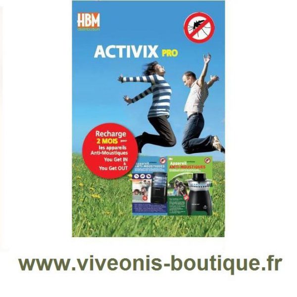 Activix Pro recharge 2 mois pour appareil anti-moustiques