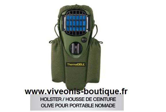 Housse-Holster pour portable Nomade Anti-Moustiques Thermacell OLIVE