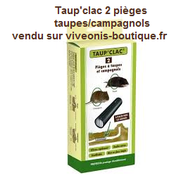 Taup'clac 2 pièges à taupes et campagnols Protecta distribué par viveonis