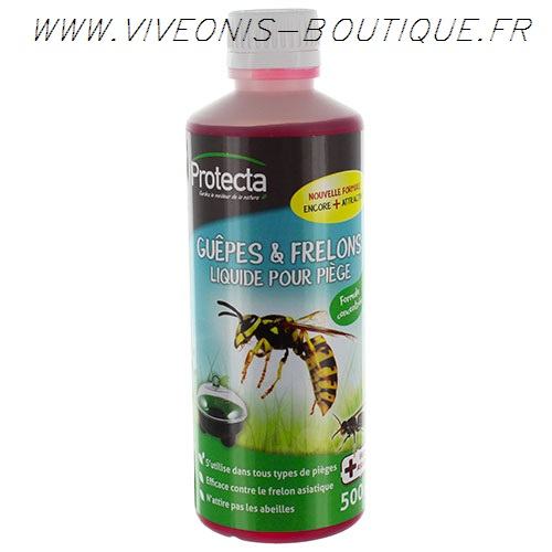 ATTRACTIF guep clac liquide pour piège à Guêpes-frelons-mouches 500ml