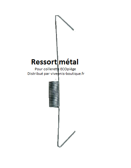 Ressort métal pour aintenir collerette ECOpiège de chenilles processionnaires