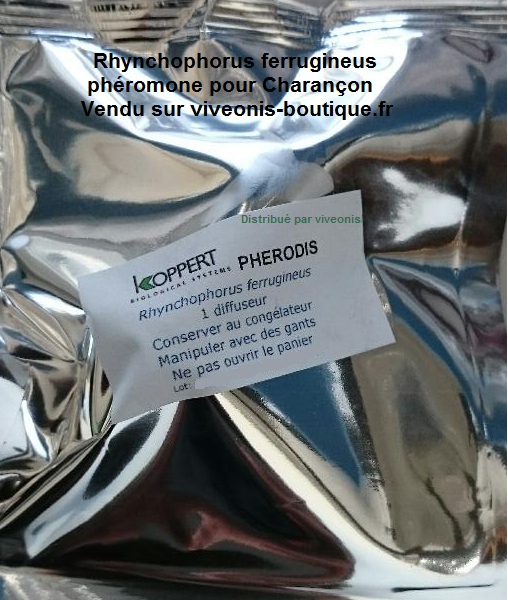 Photo emballage de Phéromone contre le Charançon rouge Rhynchophorus ferrugineus