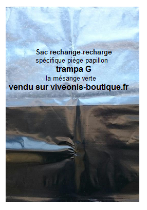 Photo du Sac recharge ou rechange pour piège Trampa G La mésange verte vendu sur viveonis-boutique.fr