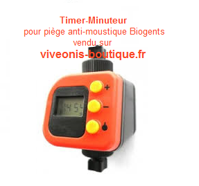 Timer minuteur pour mosquitaire Biogents® vendu sur viveonis-boutique.fr