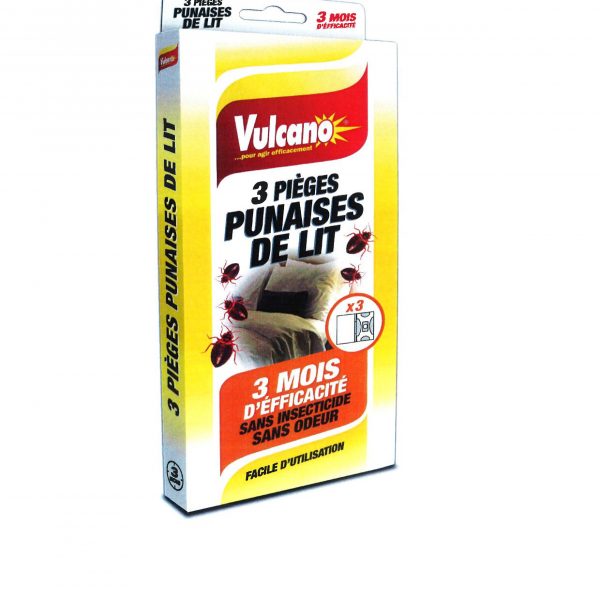 Pièges anti-punaises de lit Vulcano X3