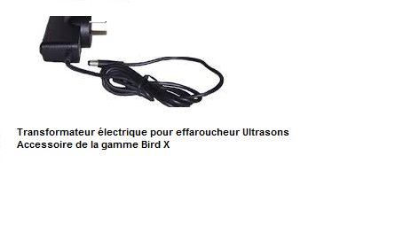 Transformateur électrique pour effaroucheur Ultrason Bird X