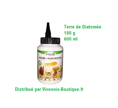 Rampa'clac insecticide en poudre de Terre de Diatomée en flacon poudreur de 600 ML